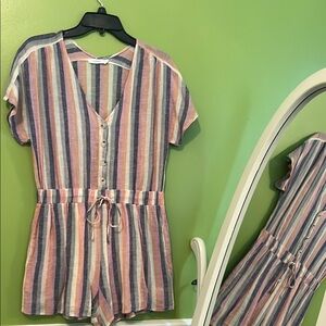 Striped Romper by Lush